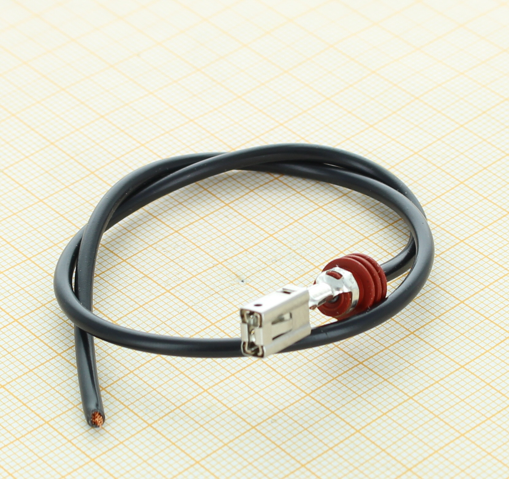 DeyTrade MCP48KSF250BK030 - Weibliche gedichtete Reparaturleitung MCP 2.8 2.5 mm2 - schwarz