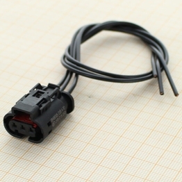9406505-PT - Full assembled 3 Way Sealed MLK 1,2 - L100 Black Female Connector with active TPA, no CPA, Coding A2