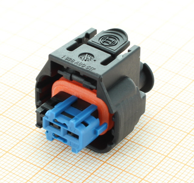 Bosch 1928405522 Plug - 2 way Female Compact 4 Connector, Code 1, black