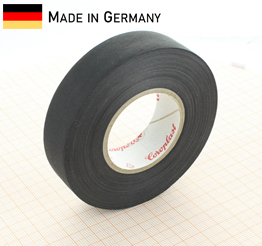Coroplast 839-19-BK - Schwarzes Kabelwickelband zur manuellen Verabeitung, handreißbar, 19 mm breit, 0.17 mm stark (25 m Rolle)