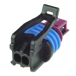 Delphi 15449028 - 2 poliges Delphi GT 150 Buchsengehaeuse gedichtet schwarz