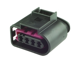 4D0 971 994 - 4 Way Sealed Female Connector 2.8 mm, 1-row, Coding I (VW restricted)