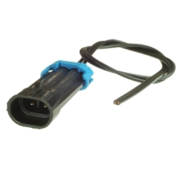 Vormontierter Delphi 12162000 -  2-poliger schwarzer Metri-Pack 150 gedichteter maennlicher Stecker mit Kabel
