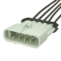 Vormontierter Delphi 12186400 - 5-poliger grauer gedichteter maennlicher Metri-Pack 280 Stecker mit Kabel