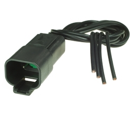 Deutsch DT04-4P-E004 Stecker mit Kabel - 4-poliges Stiftgehaeuse Deutsch DT-Serie, schwarz