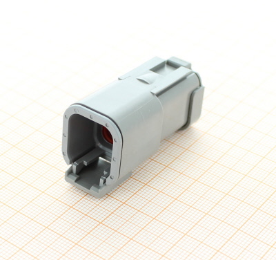 Deutsch DTM04-6P-E003 - 6 Way Receptacle Deutsch DT-Series with End Cap