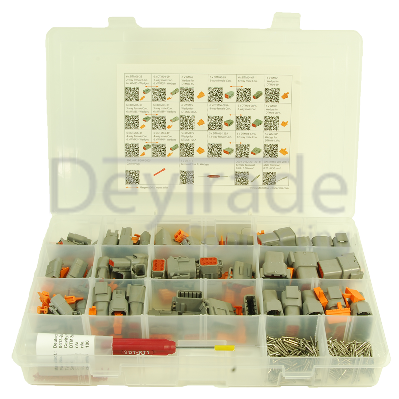 Deutsch DTM-Set with Removal Tool andStamped and Formed Terminals 0.35 ...