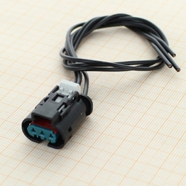9406639-PT - Vormontiertes 3-poliges gedichtetes MLK 1,2 - L100 blaues Buchsengehaeuse mit TPA und CPA, Kodierung Z2