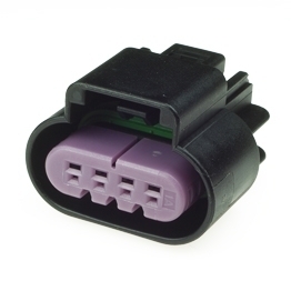 Delphi 15326815 - 4 Way Black GT 150 Sealed Female Connector Assembly