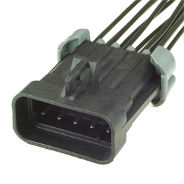 Vormontierter Delphi 12045808 -  10-poliger schwarzer Metri-Pack 150 gedichteter maennlicher Stecker mit Kabel