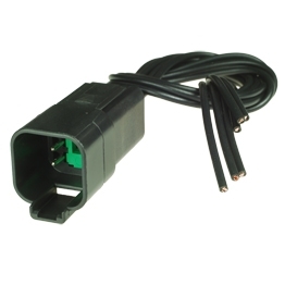 Deutsch DT04-6P-CE02 Stecker mit Kabel - 6-poliges Stiftgehaeuse Deutsch DT-Serie mit reduziertem Dichtungsdurchmesser (E-Seal), schwarz