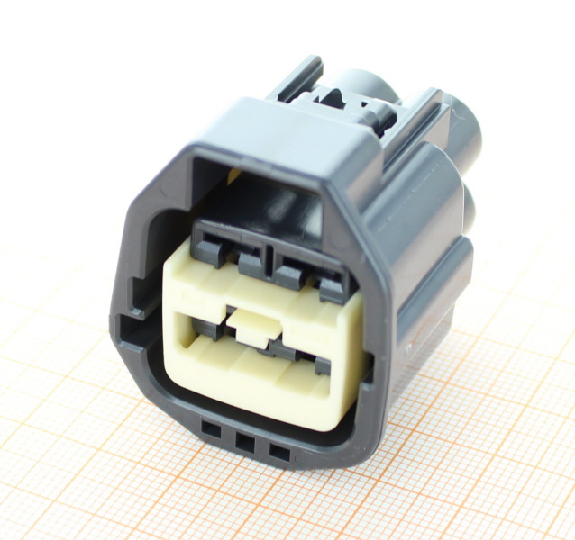 Yazaki 7283-5595-10 Plug - 4 Way Dark Gray Female YES/YESC Kaizen 6.3 Sealed Connector