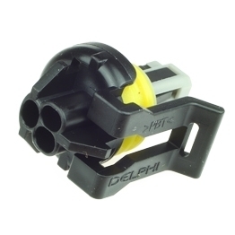 Delphi 15477863 - 3 poliges Delphi GT 150 Buchsengehaeuse gedichtet schwarz
