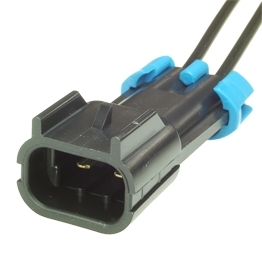 Vormontierter Delphi 15300002 -  2-poliger schwarzer Metri-Pack 280 gedichteter maennlicher Stecker mit Kabel