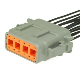 DTM06-12SA-PT - Full assembled 12 way plug Deutsch DTM Series