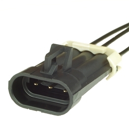 Vormontierter Delphi 12129615 -  3-poliger schwarzer Metri-Pack 150 gedichteter maennlicher Stecker mit Kabel