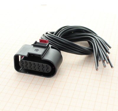 Vormontiertes 4H0 973 717 B - 14-poliges gedichtetes weibliches Buchsengehäuse 1.5 mm mit CPA, 2-reihig , Kodierung I, (neutral)