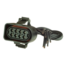 Vormontierter 3A0973734 - 8-poliger gedichteter weiblicher Stecker mit Kabel, (neutral)