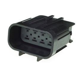 Delphi 15326655 Plug - 8 Way Black GT 280 Sealed Male Connector Assembly
