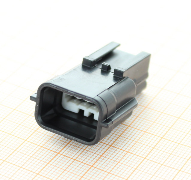 Yazaki 7282-8855-30 Stecker - 8-poliges schwarzes gedichtetes männliche RH-Serie Stiftgehäuse