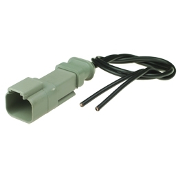 Deutsch DT04-2P-E008 Stecker mit Kabel - 2-poliges Stiftgehaeuse Deutsch DT-Serie mit Schrumpfschlauchanschluss