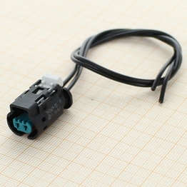 9405629-PT - Vormontiertes 2-poliges gedichtetes MLK 1,2 - L100 blaues Buchsengehaeuse mit TPA und CPA, Kodierung Z1