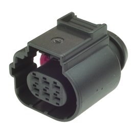 4H0973713F - 6-poliges gedichtetes Flachkontaktgehaeuse 1.5 mm, 2-reihig, Codierung VIII, (VW restricted)