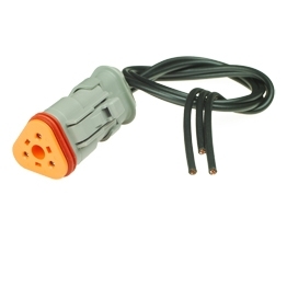 Deutsch DT06-3S-CE04 Stecker mit Kabel - 3-poliges Buchsengehaeuse Deutsch DT-Serie mit reduziertem Dichtungsdurchmesser (E-Seal) und Schrumpfschlauchanschluss