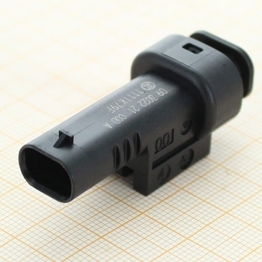 Kostal 9302221 - 2 Way Sealed MLK 1,2 Black Male Connector with passive TPA, without CPA, Coding A