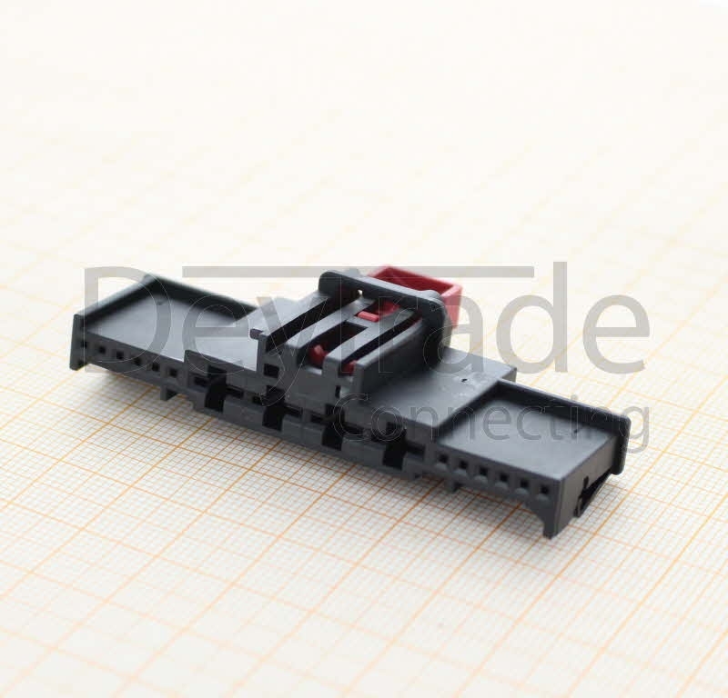 5C0 971 975 - 16-poliges ungedichtetes Steckergehäuse 0.63 / 4.8 mm (VW-restricted)