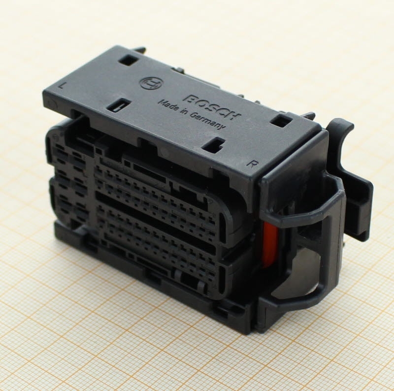 Bosch 1928404916 - 58-poliges gedichtetes weibliches 1.2 mm Kontaktgehaeuse, Kodierung A, Kabelabgang rechts