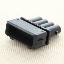 357 972 764 - 4-poliges schwarzes 2.8 gedichtetes Stiftgehaeuse