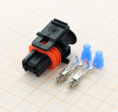 DeyTrade 1928403137-kit - 2-poliges Kompakt 1 Steckerkit  Kodierung 1 (schwarz)