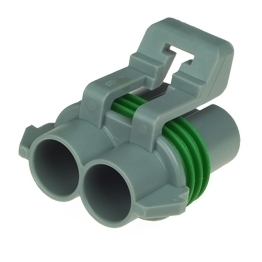 Delphi 15363990 - 2 poliges Delphi Metri-Pack 630 Buchsengehaeuse gedichtet grau
