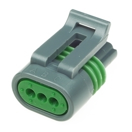 Delphi 12162280 - 3 poliges Delphi Metri-Pack 150.2 Buchsengehaeuse gedichtet grau