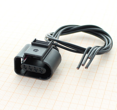 Full assembled 8K0 973 704 - 4 Way Sealed Female Connector 1.5 mm, 1-row, Coding I, (neutral)