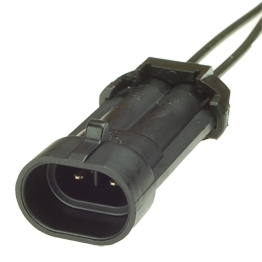 Vormontierter Delphi 15316529 -  2-poliger schwarzer Metri-Pack 150 gedichteter Stecker mit Kabel