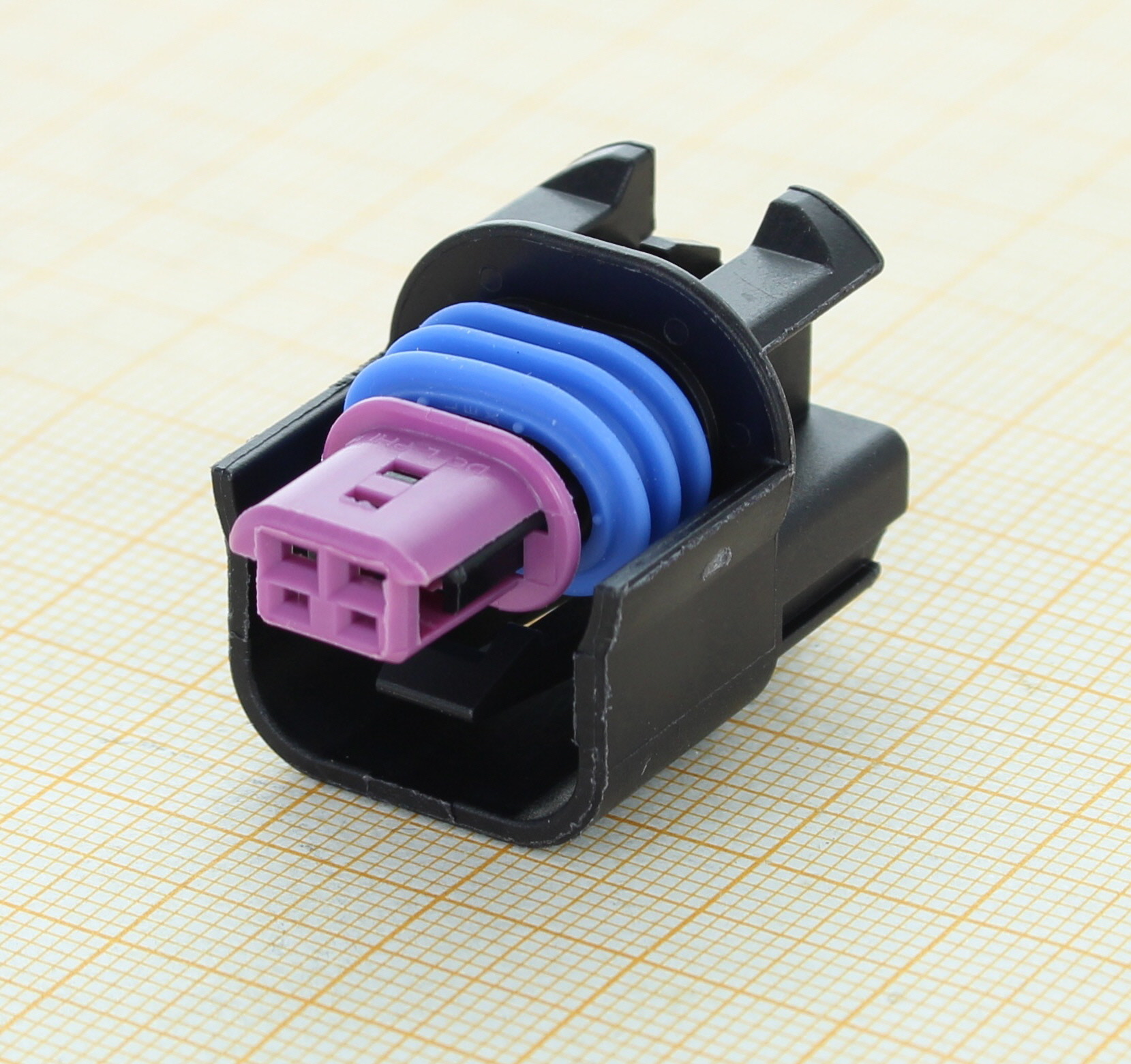 Delphi 15490464 - 2 Way Black GT 150 Sealed Female Connector Assembly