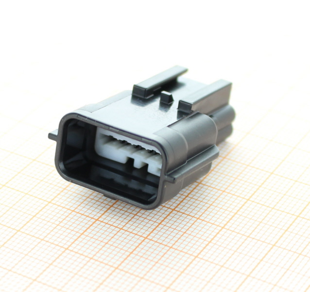 Yazaki 7282-8856-30 Stecker - 10-poliges schwarzes gedichtetes männliche RH-Serie Stiftgehäuse