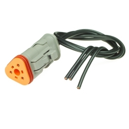 Deutsch DT06-3S-E008 Stecker mit Kabel - 3-poliges Buchsengehaeuse Deutsch DT-Serie mit Schrumpfschlauchanschluss