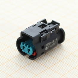 Kostal 9405509 - 2 Way Sealed MLK 1,2 - L100 Blue Female Connector with active TPA, no CPA, Coding Z1