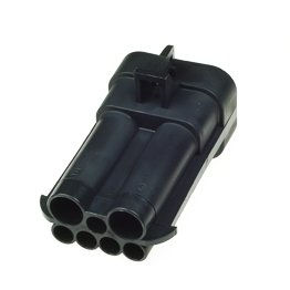 Delphi 12052200 - 7 poliges Delphi Metri-Pack 150 480 Steckergehaeuse gedichtet schwarz