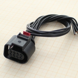 Full assembled 4H0 973 714 B - 8 Way Sealed Female Connector 1.5 mm with CPA, 2-row, Coding I, (neutral)