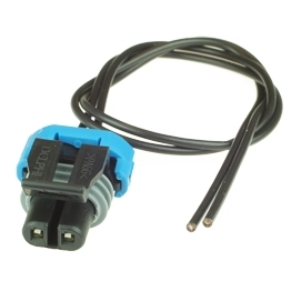 Vormontierter Delphi 12052641 -  2-poliger schwarzer Metri-Pack 150 gedichteter weiblicher Stecker mit Kabel
