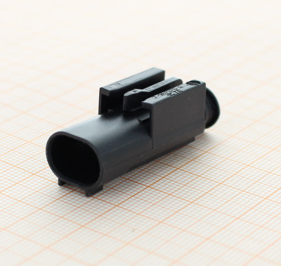 Tyco 7-967570-4 - 2-poliges maennliches gedichtetes MQS Stiftgehaeuse