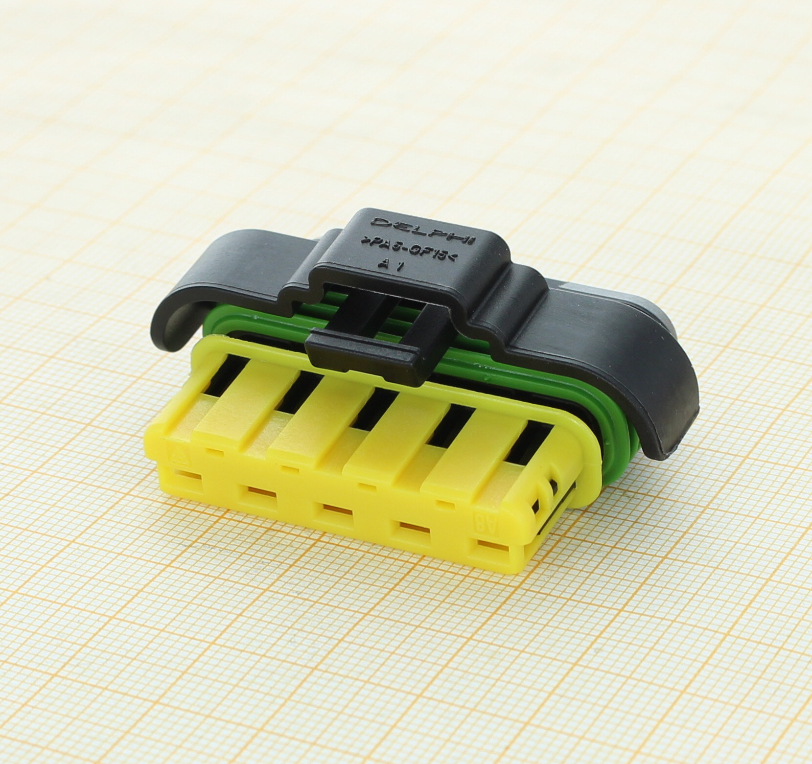 Delphi 15342484 - 5 Way Black GT 280 Sealed Female Connector Assembly