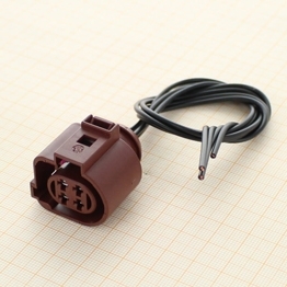 Vormontierter 6E0 973 732 A - 4-poliges gedichtetes Buchsengehause 2.8 mm, 2-reihig, Kodierung II, (neutrale Version) mit Leitung