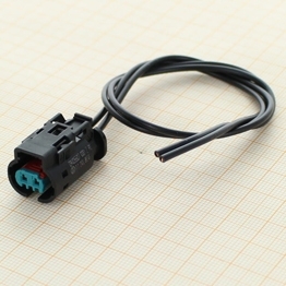 9405507-PT - Vormontiertes 2-poliges gedichtetes MLK 1,2 - L100 blaues Buchsengehaeuse mit aktivem TPA, ohne CPA, Kodierung Z2