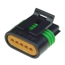 Delphi 12162826 - 5 poliges Delphi Metri-Pack 150.2 Buchsengehaeuse gedichtet schwarz