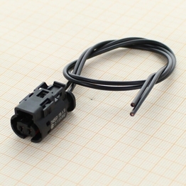 9405501-PT - Vormontiertes 2-poliges gedichtetes MLK 1,2 - L100 schwarzes Buchsengehaeuse mit aktivem TPA, ohne CPA, Kodierung A1